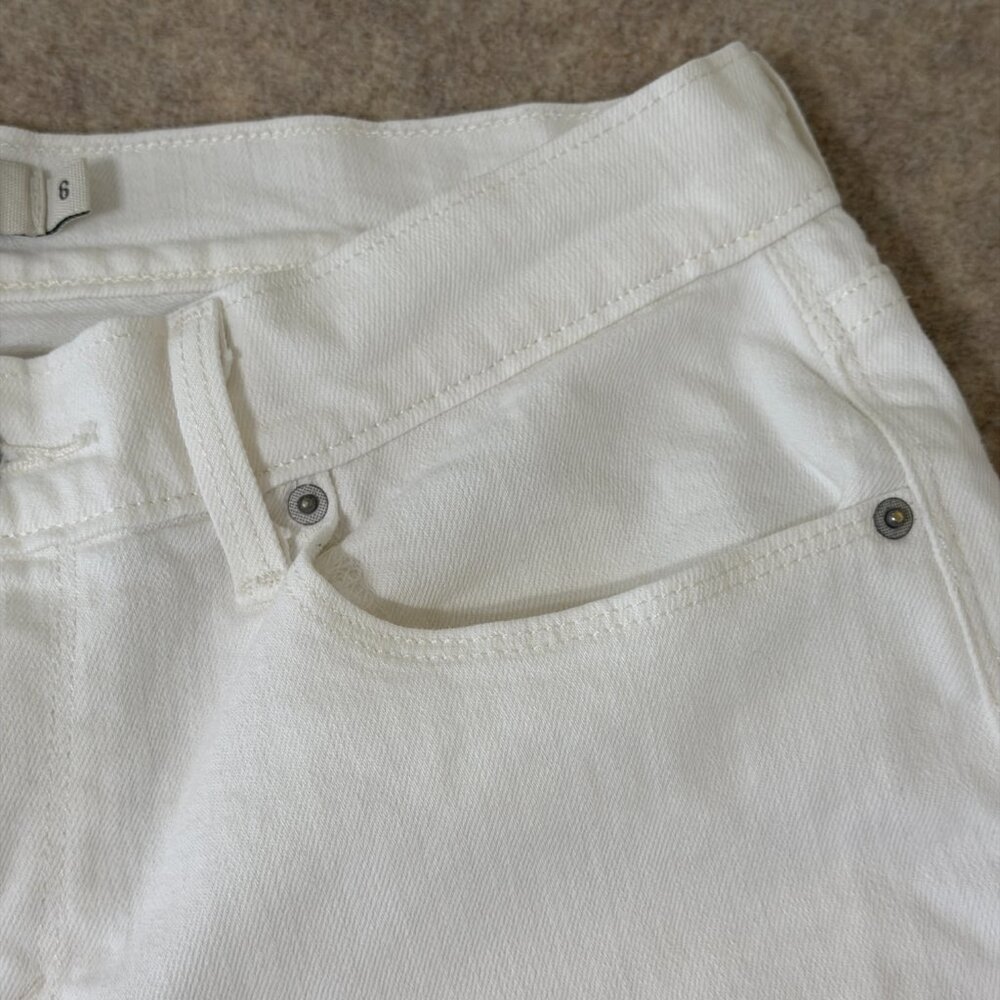 Levi’s 505 Straight Leg White Jeans Women’s Size 6 Classic Denim - Picture 8 of 16